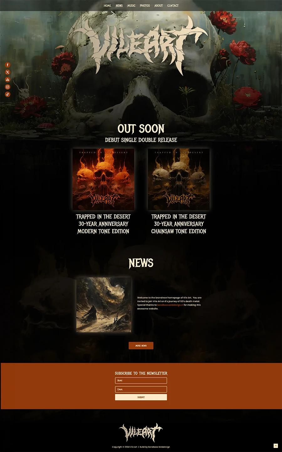 Portfolio 5 Bandbosswebdesign - Vile Art