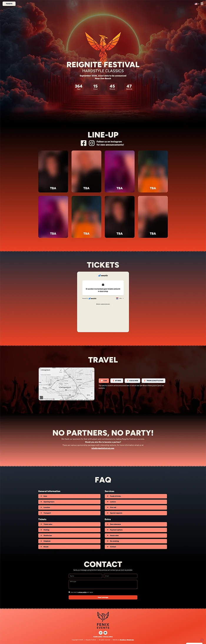 Portfolio 3 bandbosswebdesign - reignite festival - portfolio