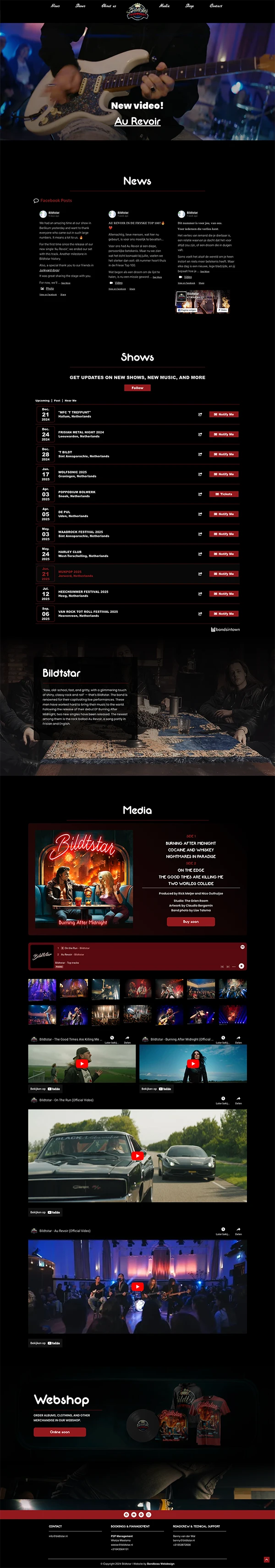 bandbosswebdesign portfolio bildtstar